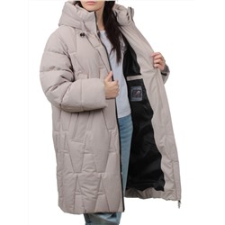 2411 BEIGE Пальто зимнее женское (200 гр. холлофайбер)