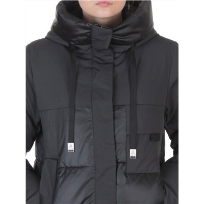 A81 DK. GRAY/GREEN Пальто зимнее женское (200 гр. холлофайбер)