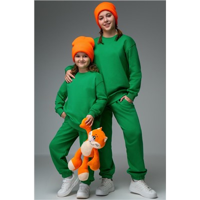Костюм для девочки оверсайз из футера трехнитки Happyfox