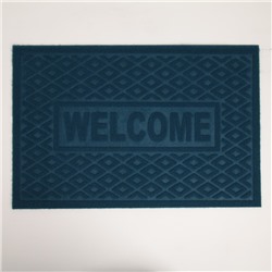 Коврик придверный "Welcome. Ромбы", цвет МИКС