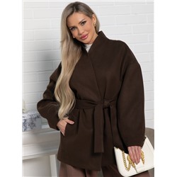 Пальто Мелания (горький шоколад) Б15185-5М