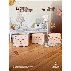 Конструктор деревянный «Ящики-Мордашки», 3 шт.