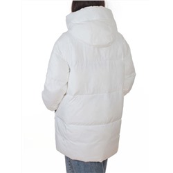 8362 WHITE Куртка зимняя женская оверсайз (200 гр. холлофайбер)