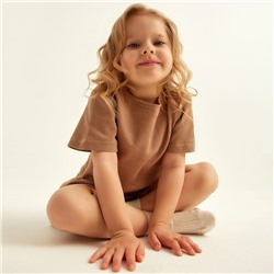 Пижама детская SL HOME, размер 36 (134-140 см), цвет кофейный