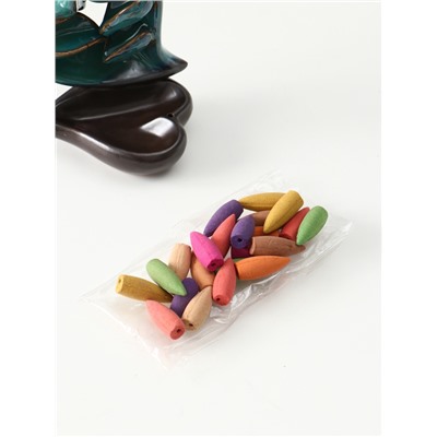 Подставка для благовоний TAKE IT EASY «Сердце», набор благовоний конусы, стелющийся дым, зелёное, 13×9×16 см