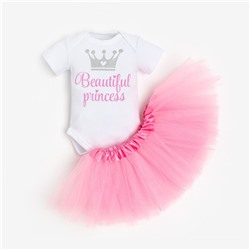 Набор Крошка Я: боди, юбка "Beautiful princess", рост 86-92 см