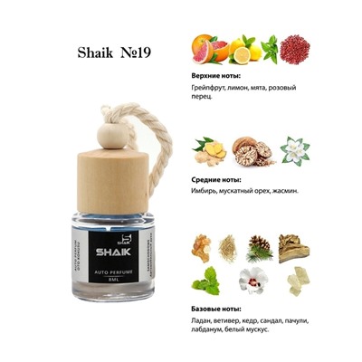 Автопарфюм Shaik 19 Chanel Bleu de Chanel 8 ml