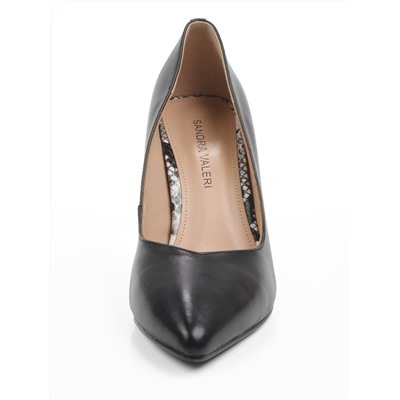 06-HJ-P342 BLACK Туфли женские (натуральная кожа)