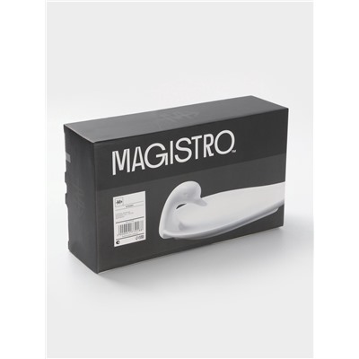 Блюдо Magistro «Лебедь», 34×19 см, фарфор, белое
