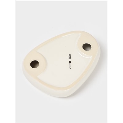 Аксессуары для ванной SAVANNA Stone, 4 предмета: мыльница, дозатор для мыла, 2 стакана, белые