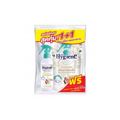 НАБОР 1+1 Ароматический спрей для облегчения глажки белья от Hygiene Fast Fabric Spray Milky Touch 220 мл + 180 мл
