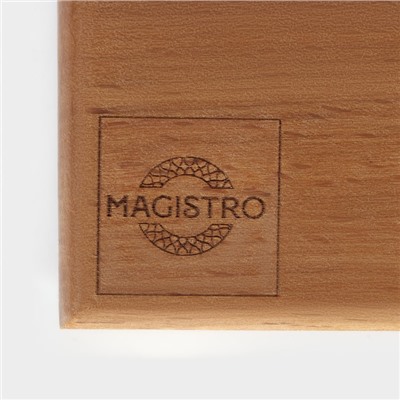 Доска разделочная Magistro, 30×18×3 см, дерево цельный массив бука