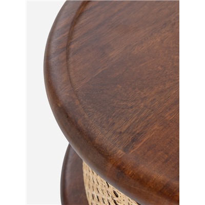 Столик кофейный, 40×40×25 см, манговое дерево, коричневый