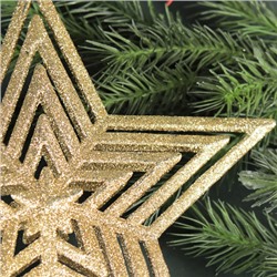 Верхушка на елку Звезда 21*2,5*23 см / SF2023-159 /уп 180/золото