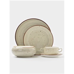 Салатник Magistro Mediterana, 580 мл, d=16.3 см, фарфор, бежевый