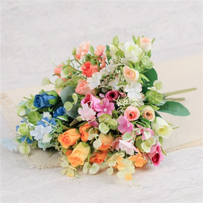 Цветок искусственный 30 см / W01201-2 /уп 2/150/600/ (Бело-розовый )