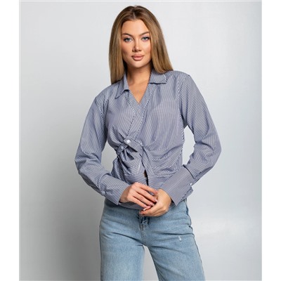 Блуза #КТ2698, тёмно-синий