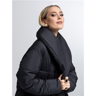 Пуховик женский черный