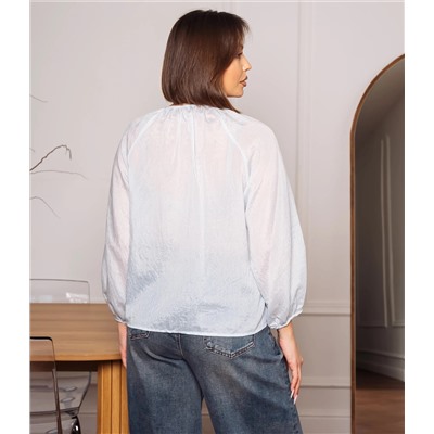 Блуза #КТ73 (2), голубой