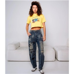 Джинсы #КТ8181 (1), синий