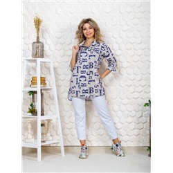 445 Туника "Буквы на песочном"