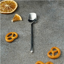 Ложка чайная Magistro Wave, длина 13.5 см, нержавеющая сталь, серебристая