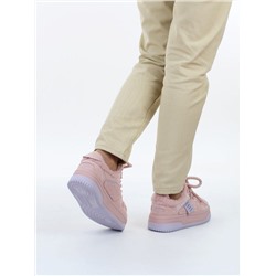 04-P124-2C PINK Кроссовки демисезонные женские (натуральная замша, искусственный мех)