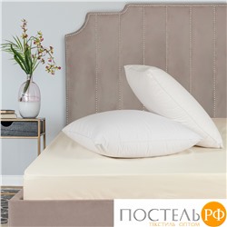 Dome ЛОРЕНО беж Простыня на резинке 200х200+25 (см), 1пр., хл/сат