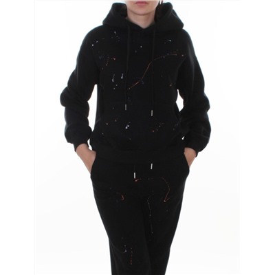 006 BLACK Костюм спортивный зимний женский (95% хлопок, 5% полиэстер)