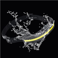 Фонарь налобный спортивный COMIRON O'HEAD ONE корпус: жёсткий ABS, IPX5; свет: COB, 400lm; аккум: 1200 mAh, USB Type-C; индикатор, КРАСНЫЙ  /уп 100/