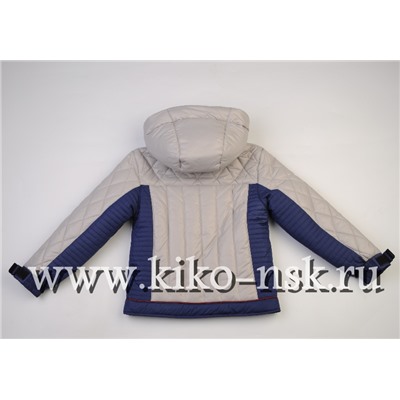 6698 Куртка на синтепоне Серый/110