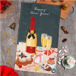 Полотенце Этель Champagne 40х73 см, 100% хлопок, саржа 190 гр/м2