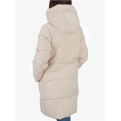 2301 LT. BEIGE Пальто зимнее женское Flance Rose (200 гр. холлофайбер)