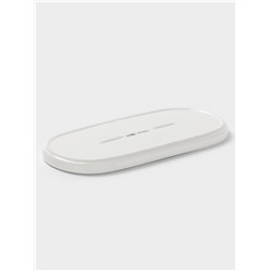 Блюдо сервировочные Magistro White Snow, 21×10×1 см, фарфор, белое