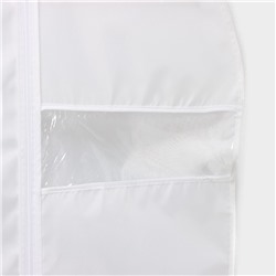 Чехол для одежды LaDо́m, ПВХ окно, плотный, 60×120 см, белый