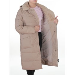8806 BEIGE Пальто зимнее женское (200 гр. холлофайбер)