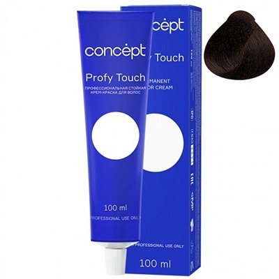 CONCEPT Profy Touch Стойкая крем-краска для волос 5.00 интенсивный темно-русый 100 мл