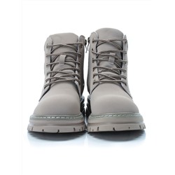 01-P8305-3 GRAY/BEIGE Ботинки демисезонные женские (натуральная кожа)