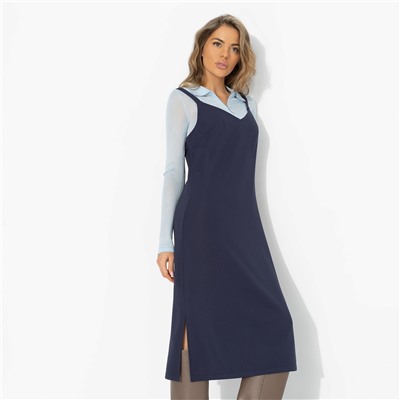 Сарафан, который стройнит, Для важных свиданий (синий)