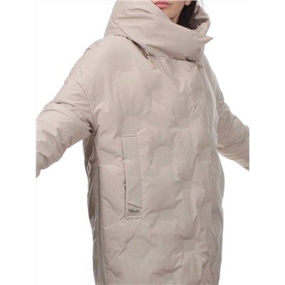 302 BEIGE Пальто зимнее стеганое женское (200 гр. холлофайбер)