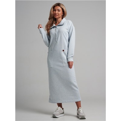 978 Платье "Меланж/голубой"