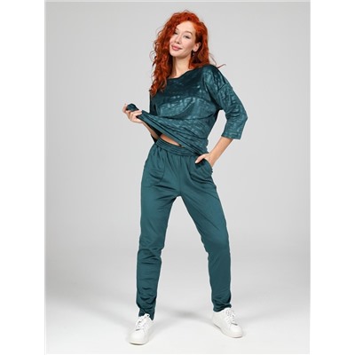 Вениса-Жаккард - костюм изумруд