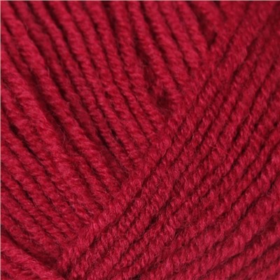 Пряжа для вязания спицами, крючком ALIZE, Lanagold fine, 49% шерсть, 51% акрил, 390 м/100 г, (390 вишня)