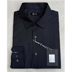 012J Мужская рубашка JenTa серая клетка