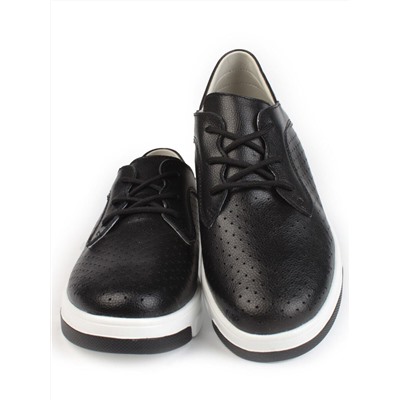 03-B6031 BLACK Полуботинки женские (натуральная кожа)