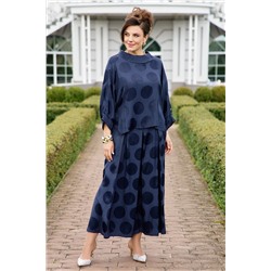 Блуза, брюки Vittoria Queen 25983 темно-синий