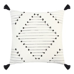 Наволочка декоративная с кисточками «Этель. Сканди», 45×45 см, чёрная