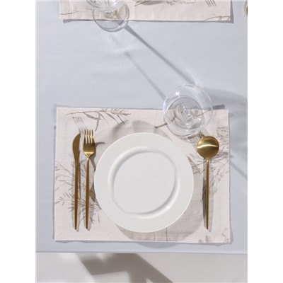 Набор салфеток «Этель» Flower herbarium, 30×40 см - 2 шт., 100% хлопок, репс 210 г/м²