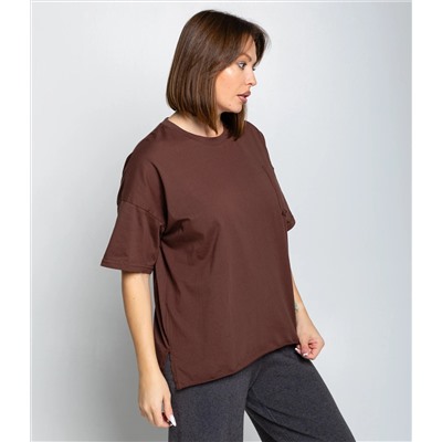 Футболка #КТ1612 (1), шоколадный