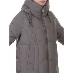 8855 GRAY Пальто зимнее женское (200 гр. холлофайбер)